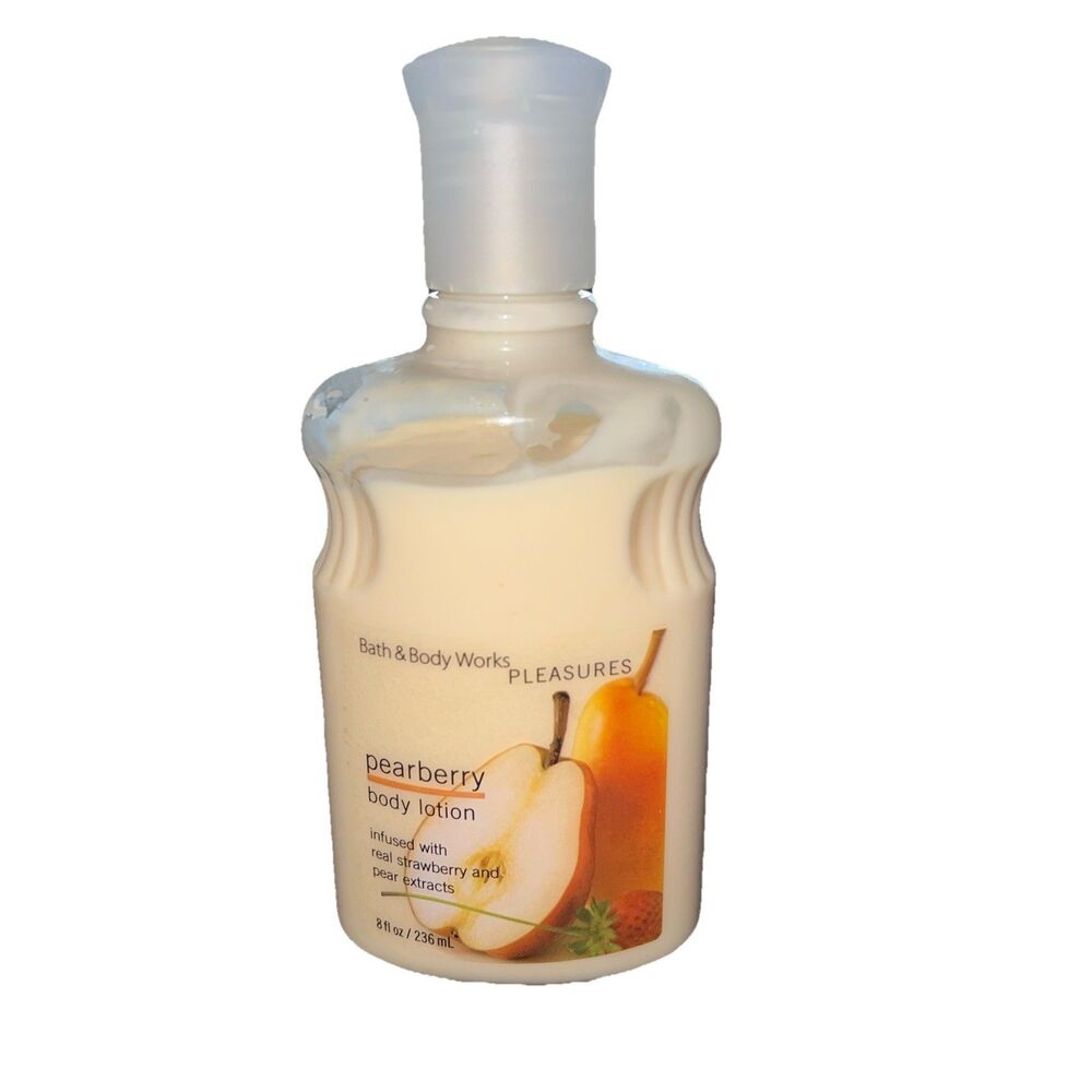 Bath & Body Works Pleasures PEARBERRY Body Lotion 8 oz 90% Full
